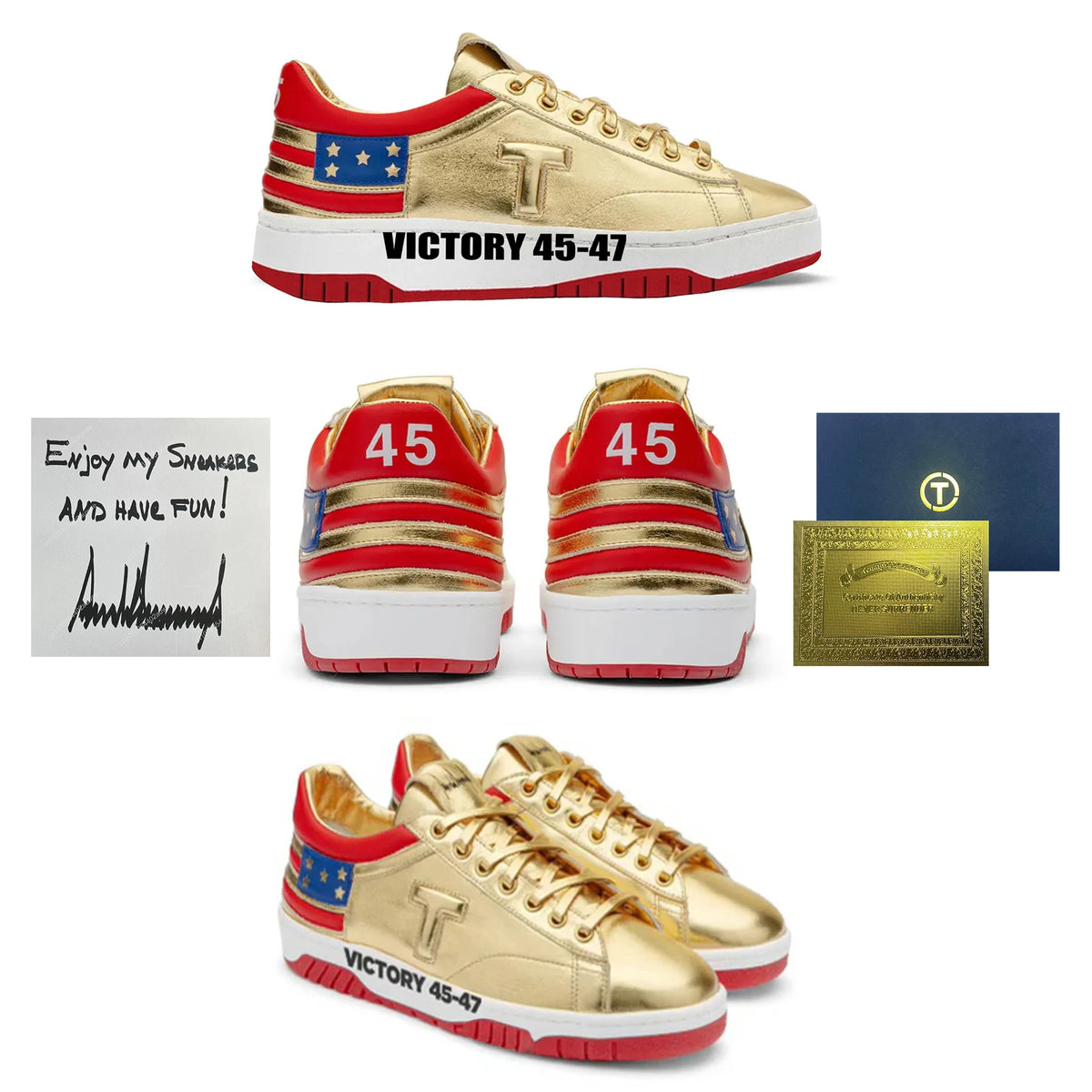 Victory Gold Low Tops Sneakers