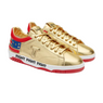 The Never Surrender Gold Low Top Sneakers - FIGHT FIGHT FIGHT Edition